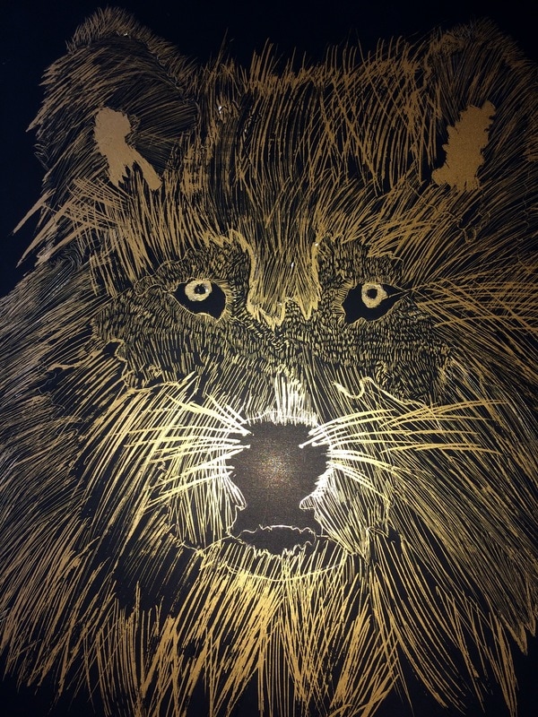 Animal scratch art - M'kaylah Wainwright's Digital Profolio 14'-17'
